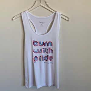 Burn Boot Camp Tank Women’s (M) White (Red/White/Blue)